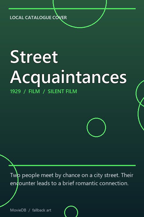 Street Acquaintances poster