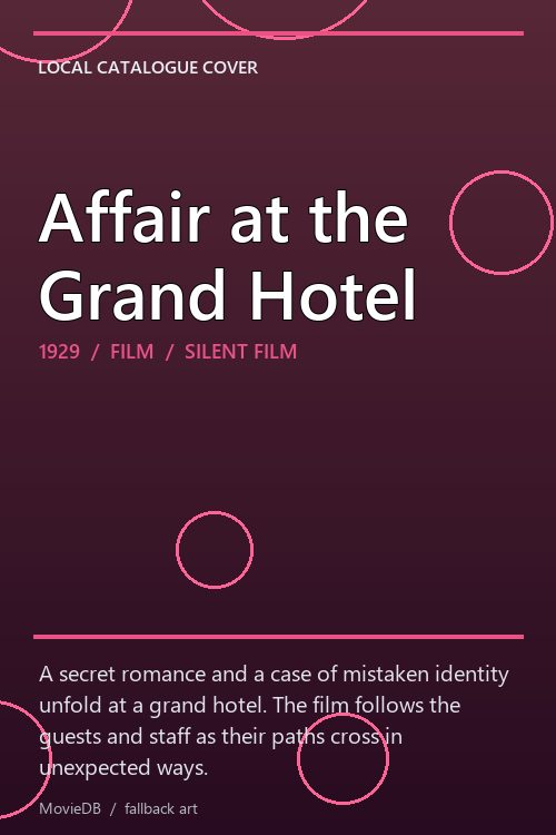 Affair at the Grand Hotel poster