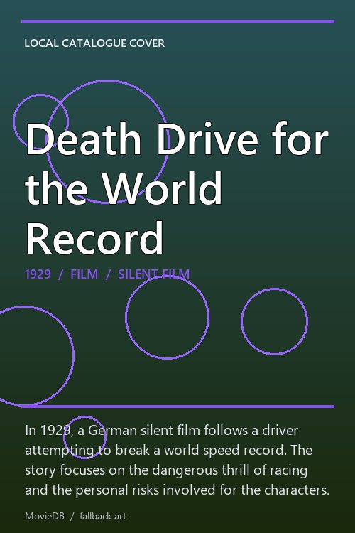 Death Drive for the World Record poster