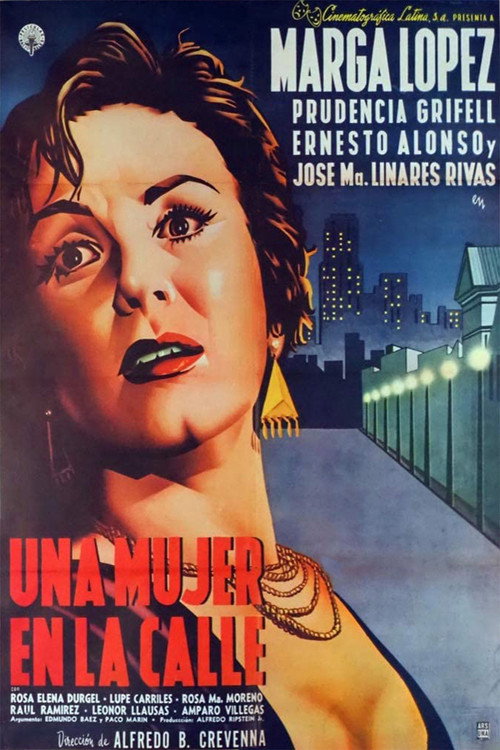 Una mujer en la calle poster