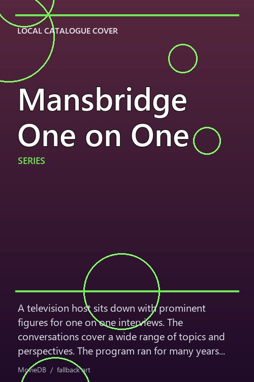 Mansbridge One on One poster