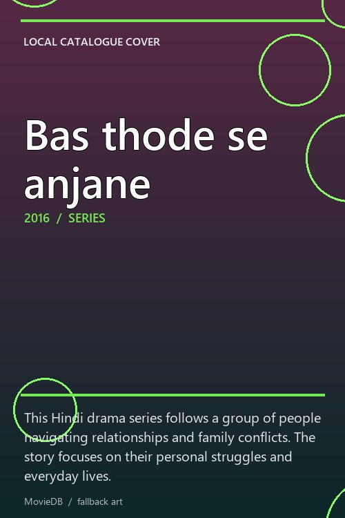 Bas thode se anjane poster