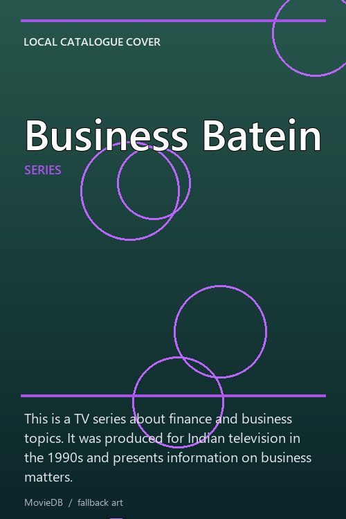 Business Batein poster