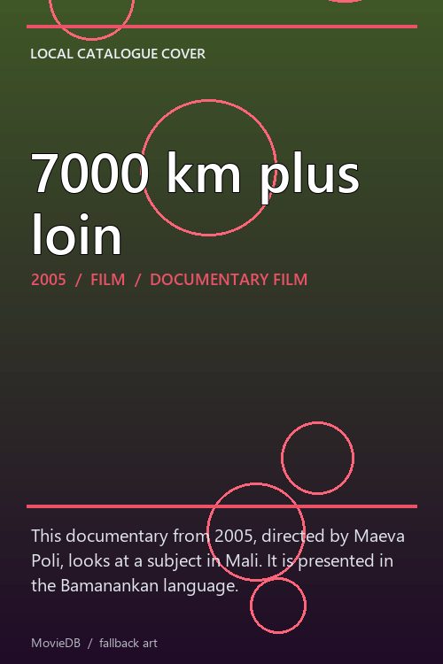 7000 km plus loin poster