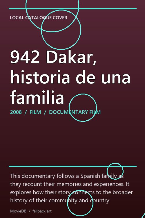 942 Dakar, historia de una familia poster