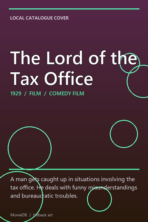 The Lord of the Tax Office poster