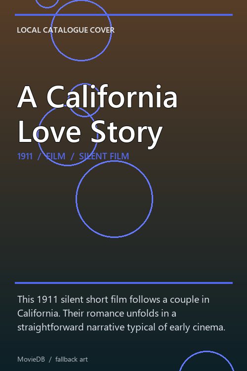 A California Love Story poster
