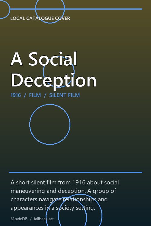 A Social Deception poster
