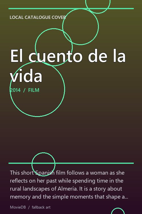 El cuento de la vida poster