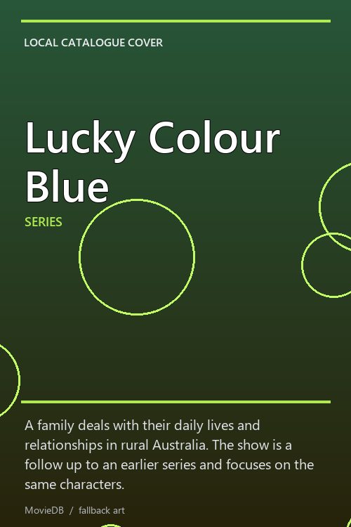 Lucky Colour Blue poster