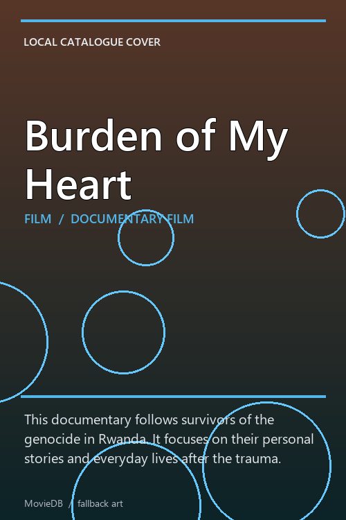 Burden of My Heart poster