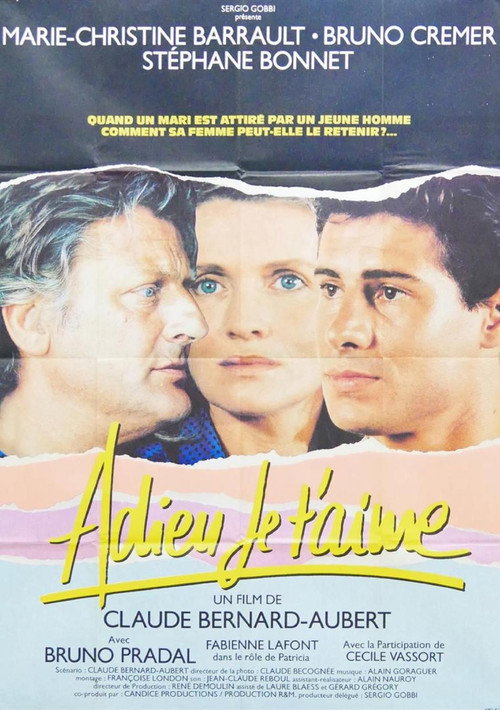 Adieu je t'aime poster
