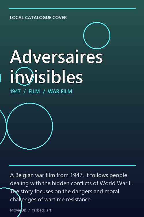 Adversaires invisibles poster