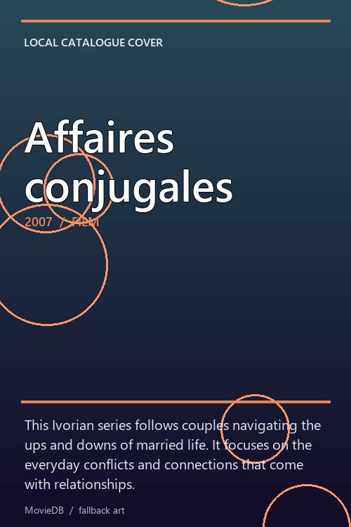 Affaires conjugales poster