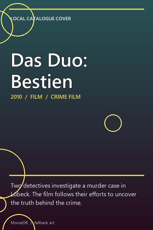Das Duo: Bestien poster