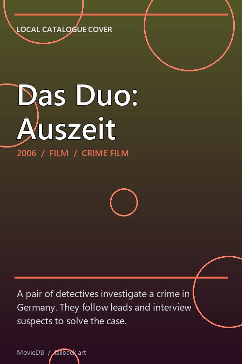 Das Duo: Auszeit poster