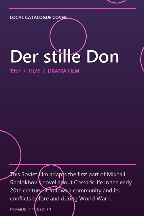 Der stille Don poster