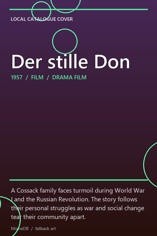 Der stille Don poster