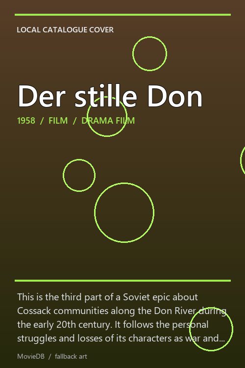 Der stille Don poster