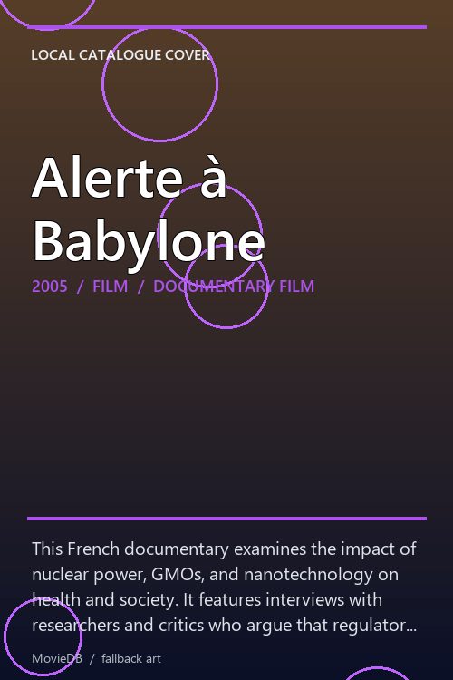 Alerte à Babylone poster