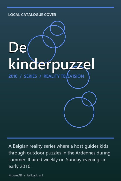De kinderpuzzel poster
