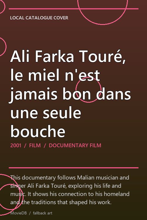 Ali Farka Touré, le miel n'est jamais bon dans une seule bouche poster