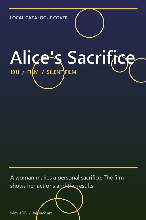 Alice's Sacrifice poster