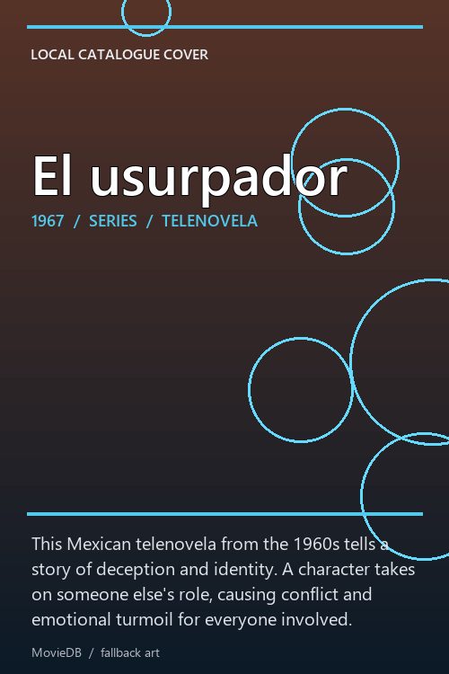 El usurpador poster