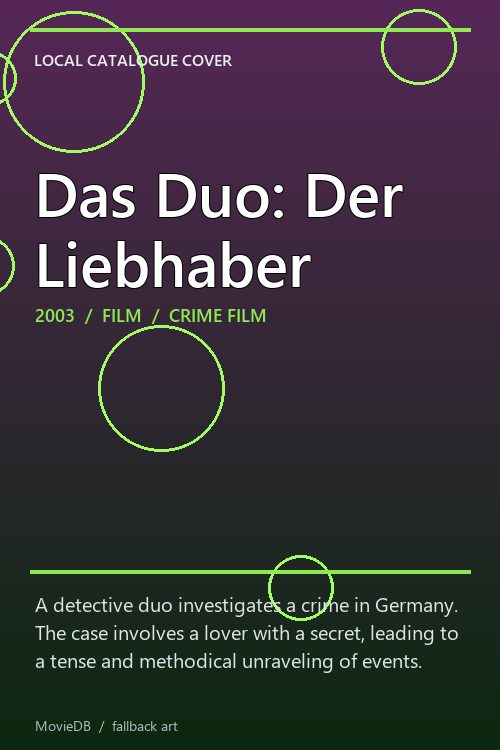 Das Duo: Der Liebhaber poster