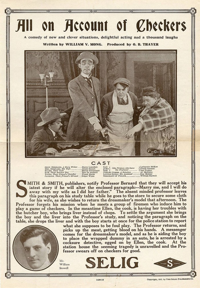All on Account of Checkers poster