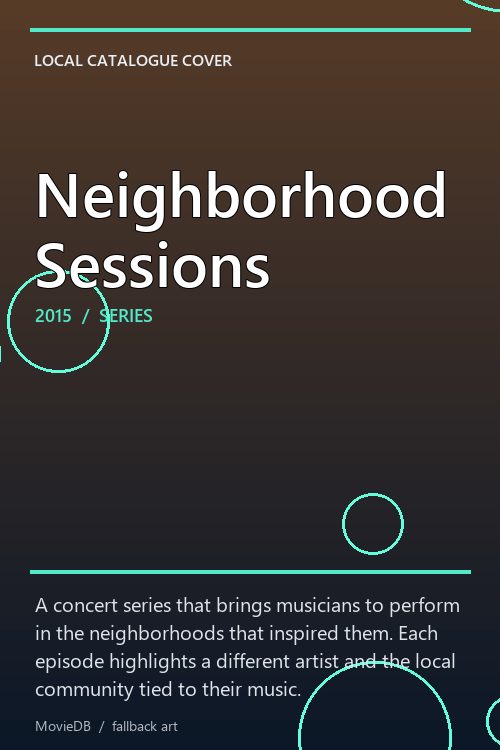 Neighborhood Sessions poster