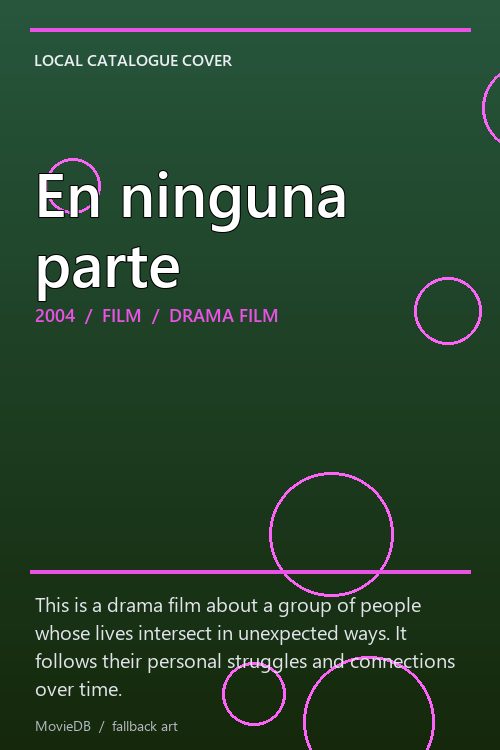 En ninguna parte poster