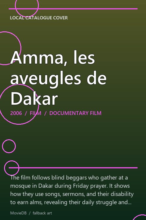 Amma, les aveugles de Dakar poster