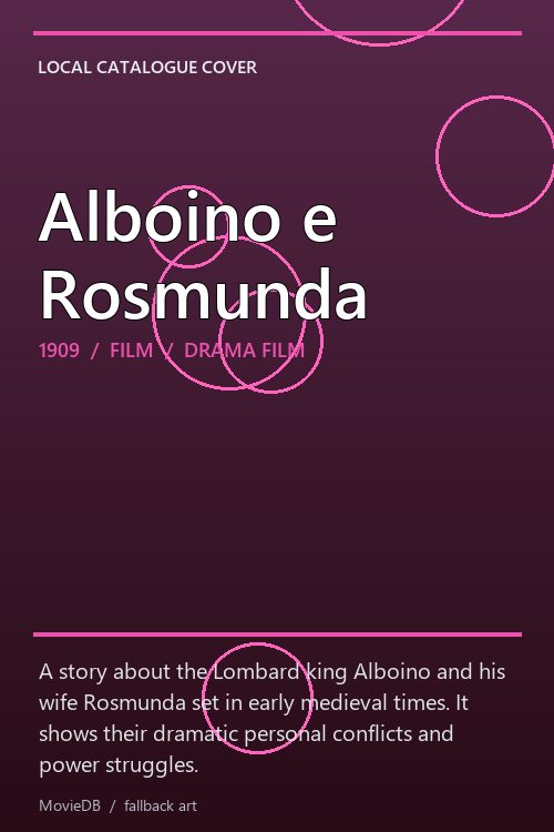 Alboino e Rosmunda poster