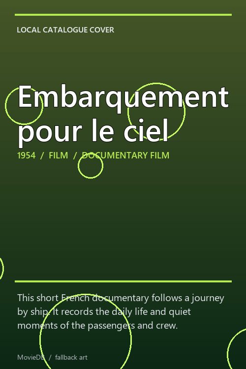 Embarquement pour le ciel poster