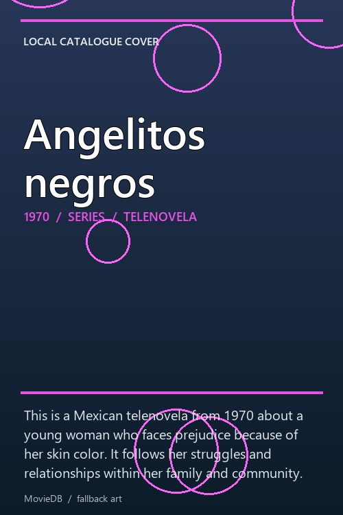 Angelitos negros poster
