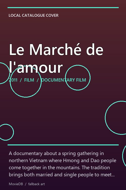 Le Marché de l'amour poster