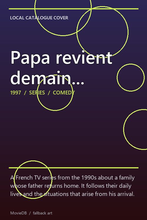 Papa revient demain... poster