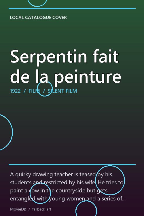 Serpentin fait de la peinture poster