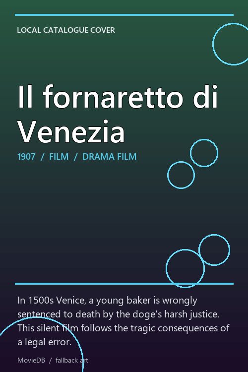 Il fornaretto di Venezia poster