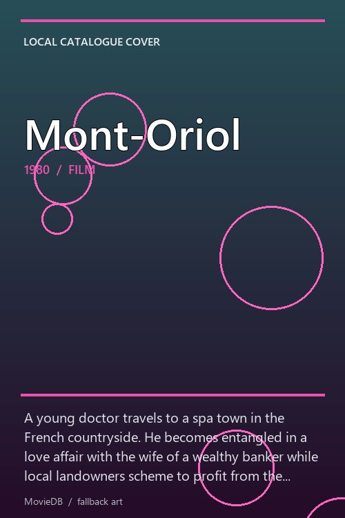 Mont-Oriol poster