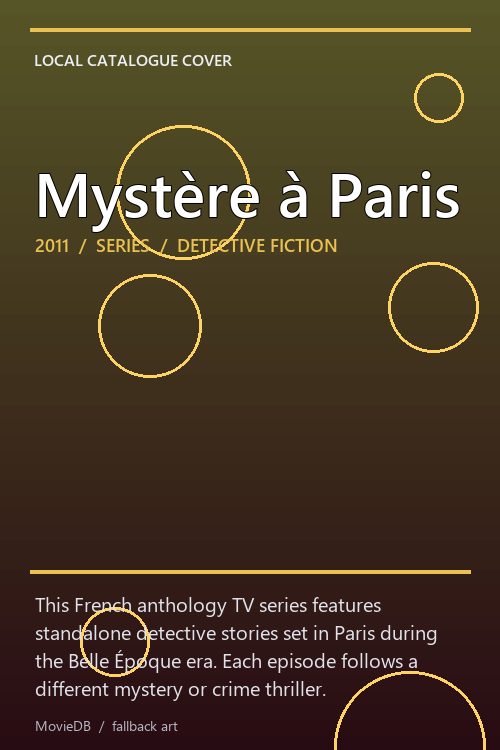 Mystère à Paris poster