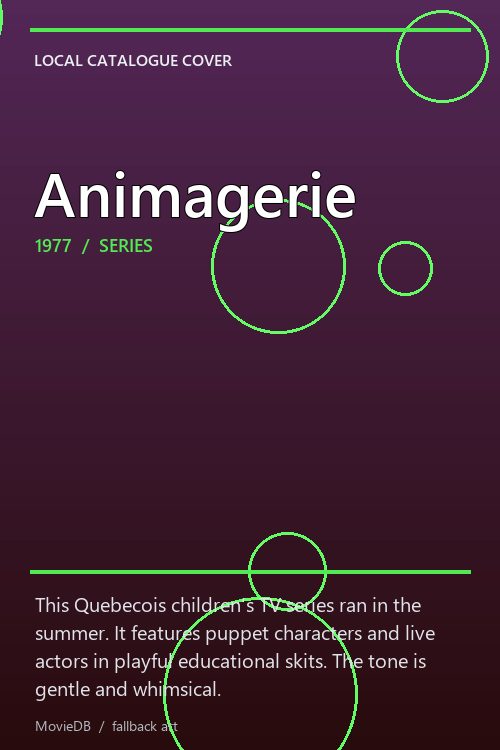 Animagerie poster