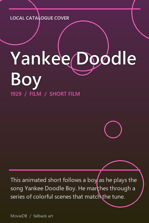 Yankee Doodle Boy poster
