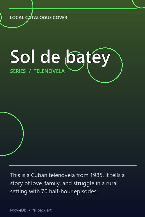 Sol de batey poster