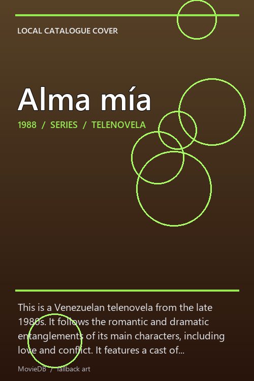 Alma mía poster