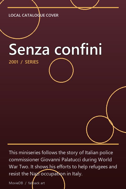 Senza confini poster
