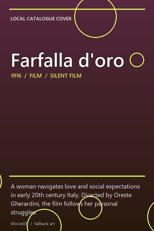 Farfalla d'oro poster