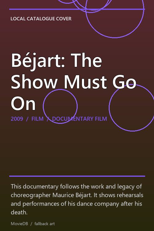 Béjart: The Show Must Go On poster