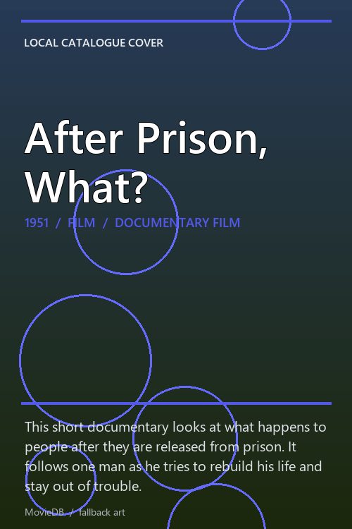 After Prison, What? poster